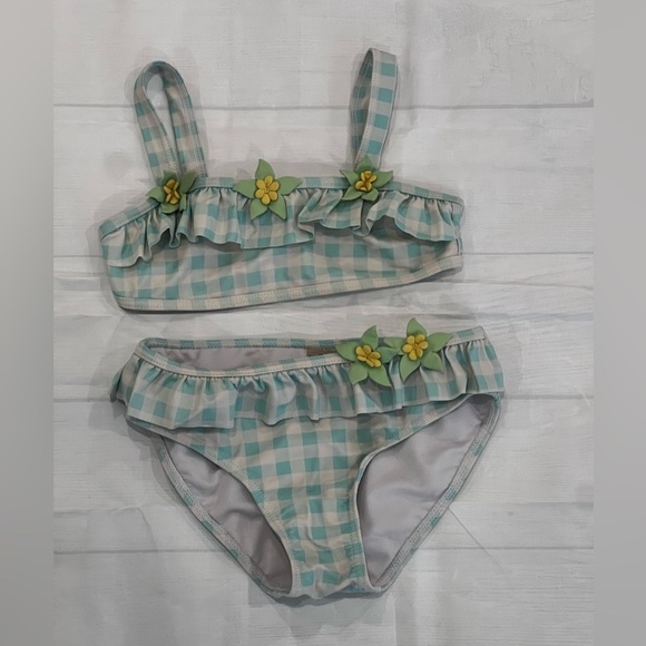 JUMP N’ SPLASH girls Ruffle Bikini Set/size 6X - Picture 3 of 9